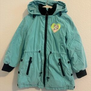 O’STIN Fall /Mild Winter Hooded Jacket in Teal Color. Size Toddler 4-5.